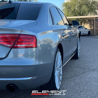 22 inch Element EL15 in Silver w/ Machined Face on a 2012 Audi A8L