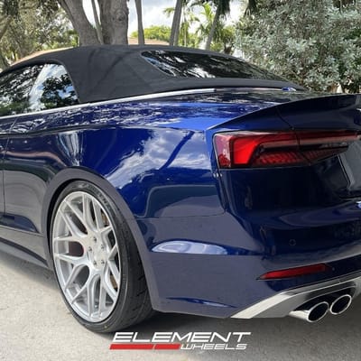 20 inch Avant Garde M590 Satin Silver on a 2018 Audi S5
