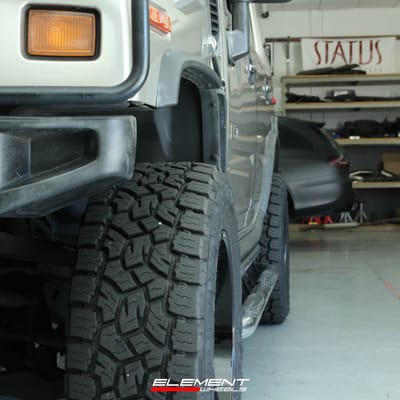 20 inch Fuel Off-Road Triton Black Milled on a 2006 Hummer H2