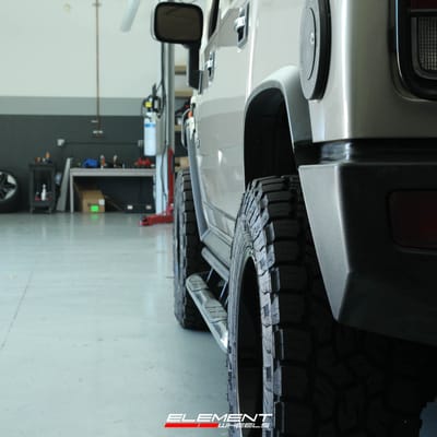 20 inch Fuel Off-Road Triton Black Milled on a 2006 Hummer H2
