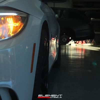19 inch Staggered MRR Ground Force GF7 Gloss Black on a 2015 BMW 428i