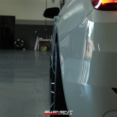 19 inch Staggered MRR Ground Force GF7 Gloss Black on a 2015 BMW 428i