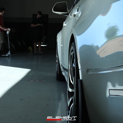 20 inch Lexani Shadow Gloss Black Machined Face on a 2008 Cadillac CTS Sedan RWD