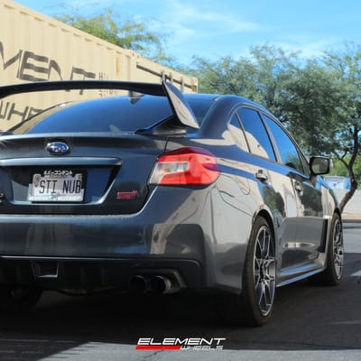 19 inch Rotiform ZMO Matte Anthracite R178 on a 2021 Subaru WRX STI