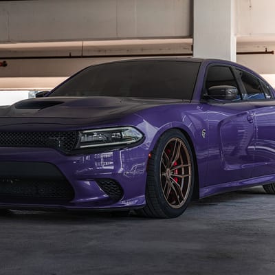 20 inch Staggered Variant Krypton Satin Bronze on a 2016 Dodge Charger