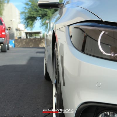 18 inch Konig Countergram Matte Black w/ Matte Machined Lip on a 2016 BMW 428i RWD