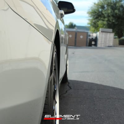 18 inch Konig Countergram Matte Black w/ Matte Machined Lip on a 2016 BMW 428i RWD