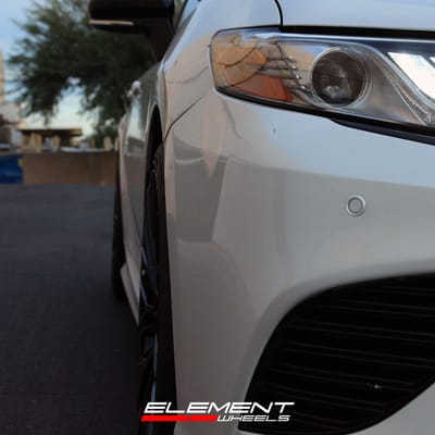 20 inch Lexani Aries Full Gloss Black on a 2019 Toyota Camry