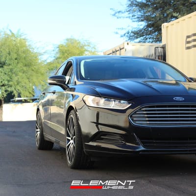 20 inch Kraze KR191 Stunna Gloss Black Machined Face on a 2013 Ford Fusion
