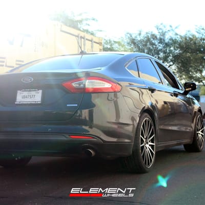 20 inch Kraze KR191 Stunna Gloss Black Machined Face on a 2013 Ford Fusion