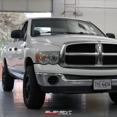 17 inch Mayhem Warrior 8015MB Matte Black on a 2005 Dodge Ram 1500