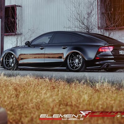 Ferrada FR4 Matte Black w/ Gloss Black Lip on 2014 Audi A7 w/Specs