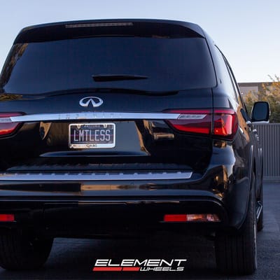 22 inch Asanti ABL-29 Gloss Black Milled w/ Chrome Lip on a 2019 Infiniti QX80