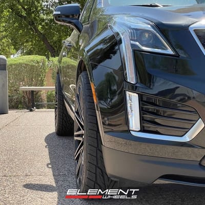 22 inch Curva Concepts C48 in Gloss Black on a 2020 Cadillac XT5