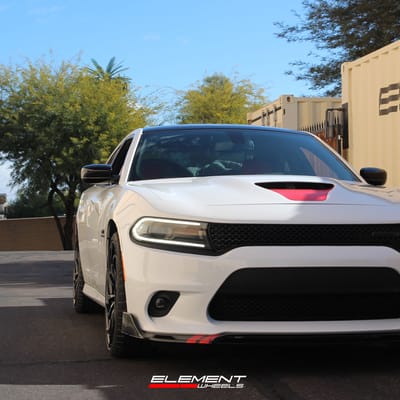 22 inch Lexani Shadow Gloss Black on a 2022 Dodge Charger RT RWD