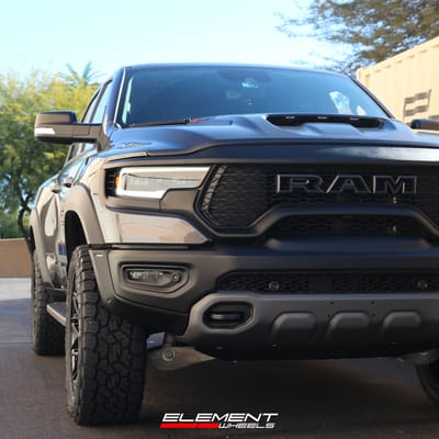22 inch Vossen HF6-3 Gloss Black on a 2022 Dodge Ram 1500 TRX