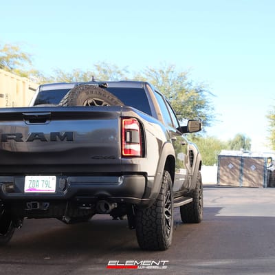 22 inch Vossen HF6-3 Gloss Black on a 2022 Dodge Ram 1500 TRX