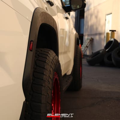 18 inch Black Rhino Primm Candy Red w/ Black Bolts on a 2023 Toyota Sequoia TRD Pro