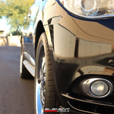 22 inch Diablo Elite Chrome w/ Black Inserts on a 2013 Infiniti JX35
