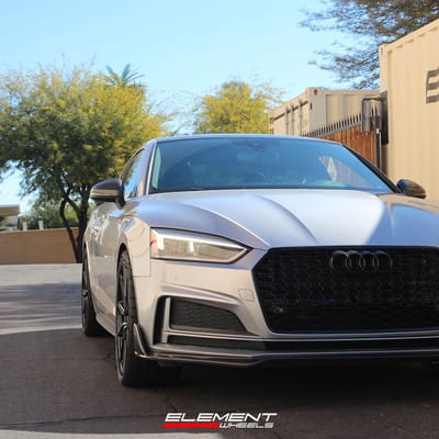 20 inch Vossen HF-3 Gloss Black w/ Double Tint on a 2018 Audi S5