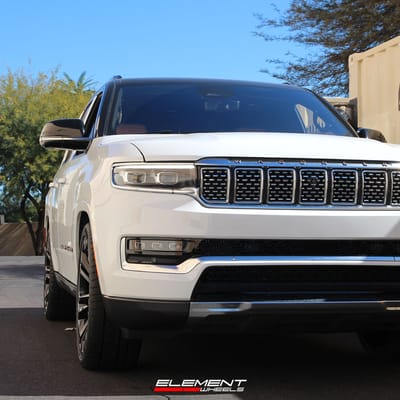 24 inch GMC Replica Wheel Gloss Black FR55 on a 2022 Jeep Grand Wagoneer