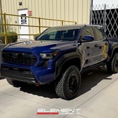 17 inch Blaque Diamond Off-Road BD-O801 Gloss Black Machined & Tinted on a 2025 Toyota Tacoma