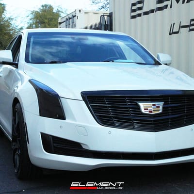 19 inch MRR Ground Force GF9 Matte Black on a 2017 Cadillac ATS AWD