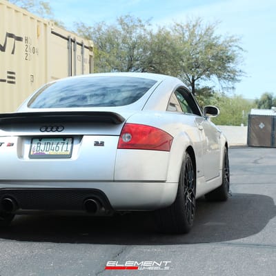 18 inch TSW Sebring Matte Black on a 2004 Audi TT