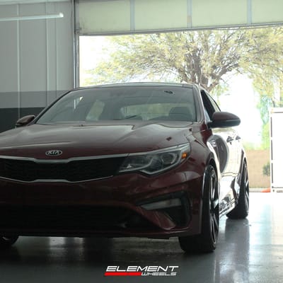 19 inch Niche Verona All Gloss Black on a 2019 Kia Optima