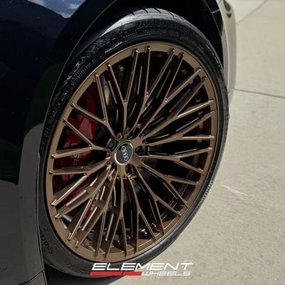22x10.5 Element Forged ME-1 Gloss Bronze (Full Forged) on 2021-2025 Audi RS6 Avant