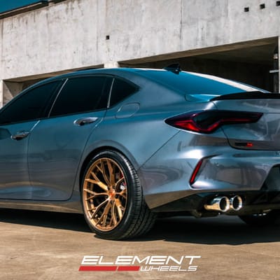 Ferrada F8-FR9 in Brushed Cobre on an Acura TLX Type S