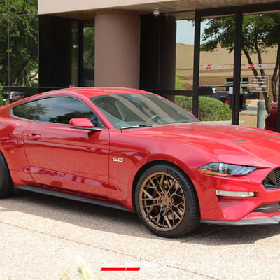 20 inch Variant Radon Satin Bronze on a 2020 Ford Mustang GT