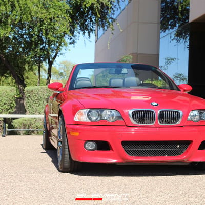 19 inch Staggered Ace Alloy AFF09 Black Chrome on a 2004 BMW M3 E46