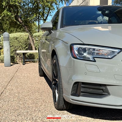18 inch Advanti Racing Hybris Gloss Black on a 2020 Audi A3