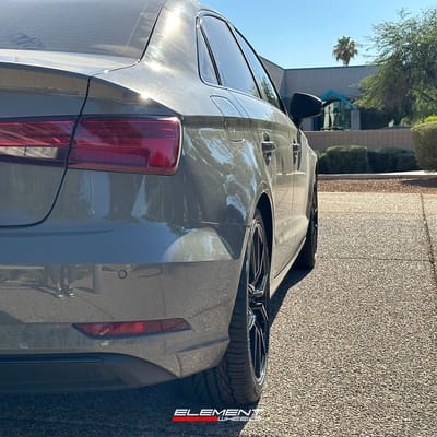 18 inch Advanti Racing Hybris Gloss Black on a 2020 Audi A3