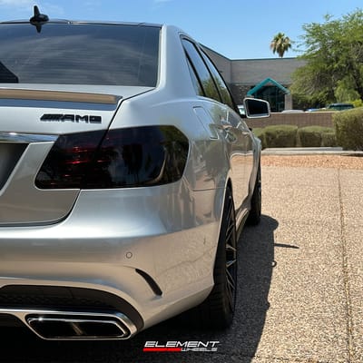 20 inch Staggered Rohana RFX17 Gloss Black on a 2016 Mercedes Benz E63 AMG