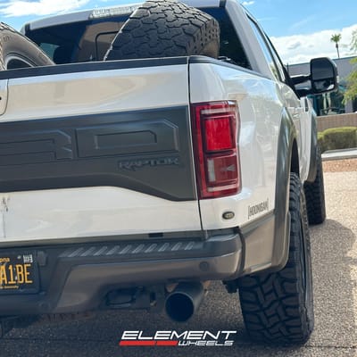 20 inch ICON Rebound Titanium on a 2017 Ford Raptor