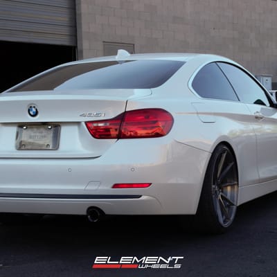 Staggered 20 inch Variant Argon Brushed Titanium on 2016 BMW 4351