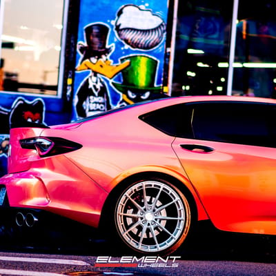 20 inch Variant Aure in Raw Milled on a 2023 Acura TLX Type-S