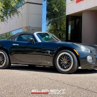18 inch Ace Alloy AFF04 in Bronze w/ Machined Lip Raised Face on a 2008 Pontiac Solstice