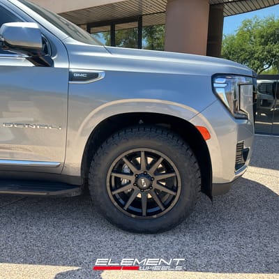 20 inch ION Alloy 143 Matte Black on a 2023 GMC Yukon