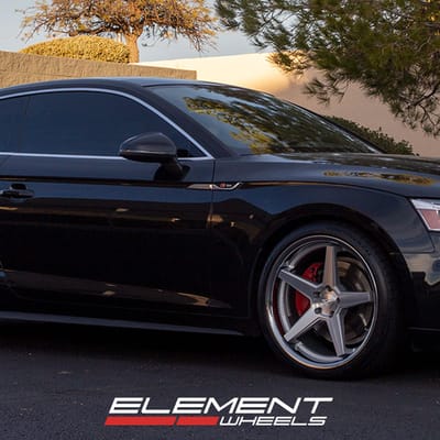 20 inch Ferrada FR3 Machine Silver on a 2018 Audi A5