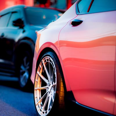 20 inch Variant Aure in Raw Milled on a 2023 Acura TLX Type-S