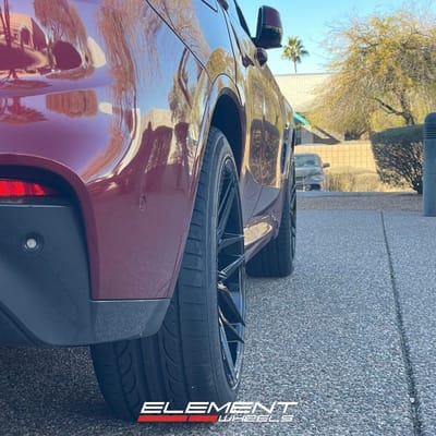 20 inch Staggered Giovanna Bogota in Gloss Black on a 2021 BMW X4 M40i