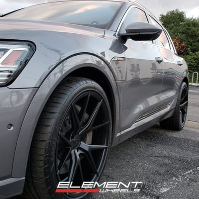 22 inch Axis Verde Gloss Black on a 2022 Audi E-Tron SUV