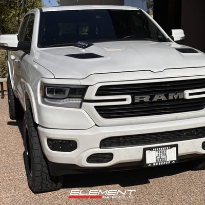 20 Inch Fuel Off-Road Rebel 6 Matte Black on a 2022 Dodge Ram 1500