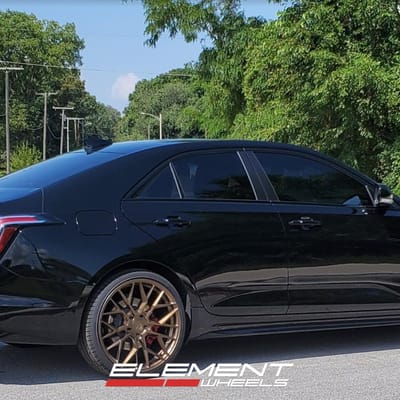 20 inch Variant Radon in Satin Bronze on a 2020 Cadillac CT4-V AWD