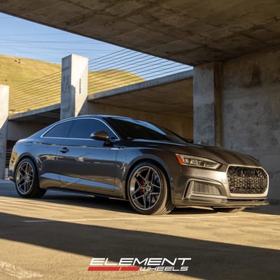 19" HRE FlowForm FF11 in Liquid Metal on a 2018 Audi S5
