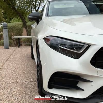 Staggered 20 inch Savini BM15 Gloss Black on a 2023 Mercedes Benz CLS