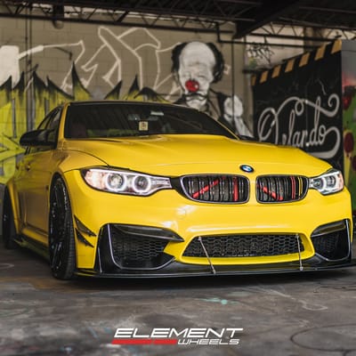 Staggered 20 Inch Rohana RFX7 in Gloss Black on a 2017 BMW M3